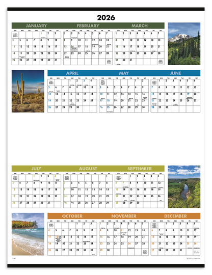 Triumph Calendars Scenic SpanAYear Calendar-6205