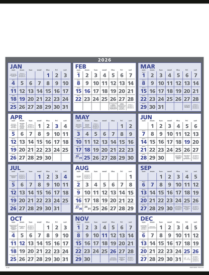 Triumph Calendars SpanAYear Calendar-6206