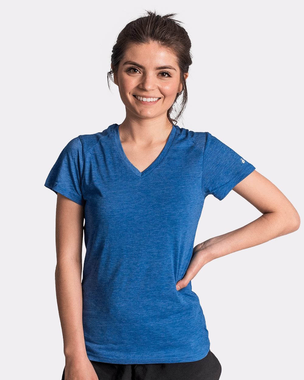 Badger Women’s Triblend Performance V-Neck Short Sleeve T-Shirt - 4962