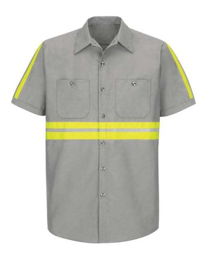 Men's Enhanced Visibility Industrial Work Shirt