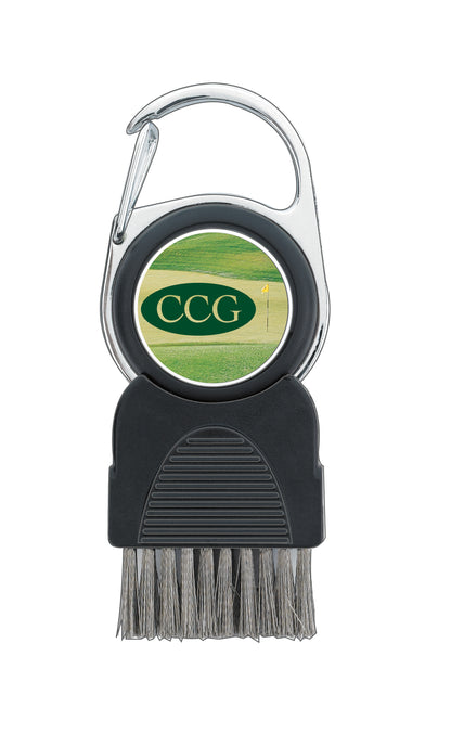 Good Value Golf Club Brush with Ball Marker-62335