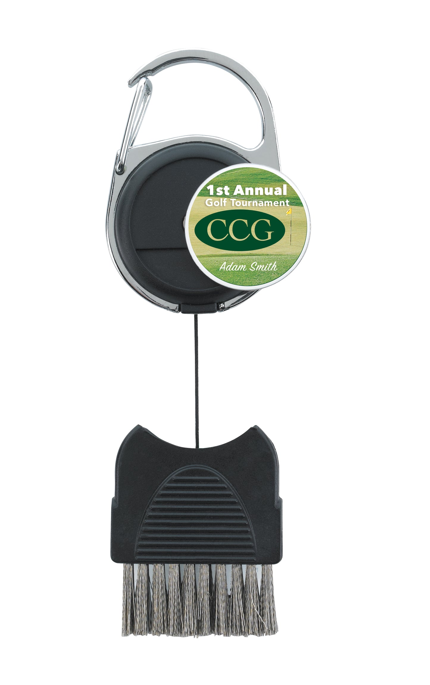 Good Value Golf Club Brush with Ball Marker-62335