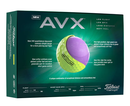 Titleist AVX Yellow Std Serv-62478