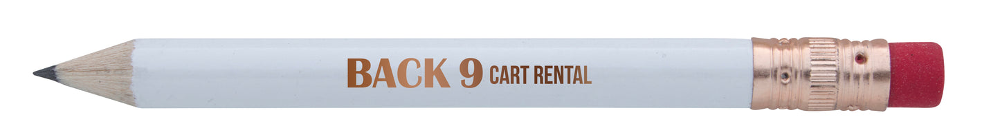 Round Golf Pencil with Eraser-62512