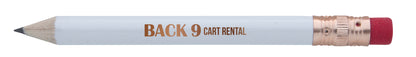 Round Golf Pencil with Eraser-62512