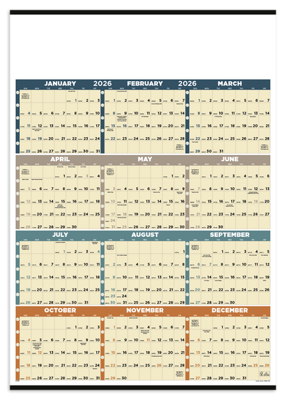 Triumph Calendars Time Management SpanAYear NonLaminated Calendar-6251