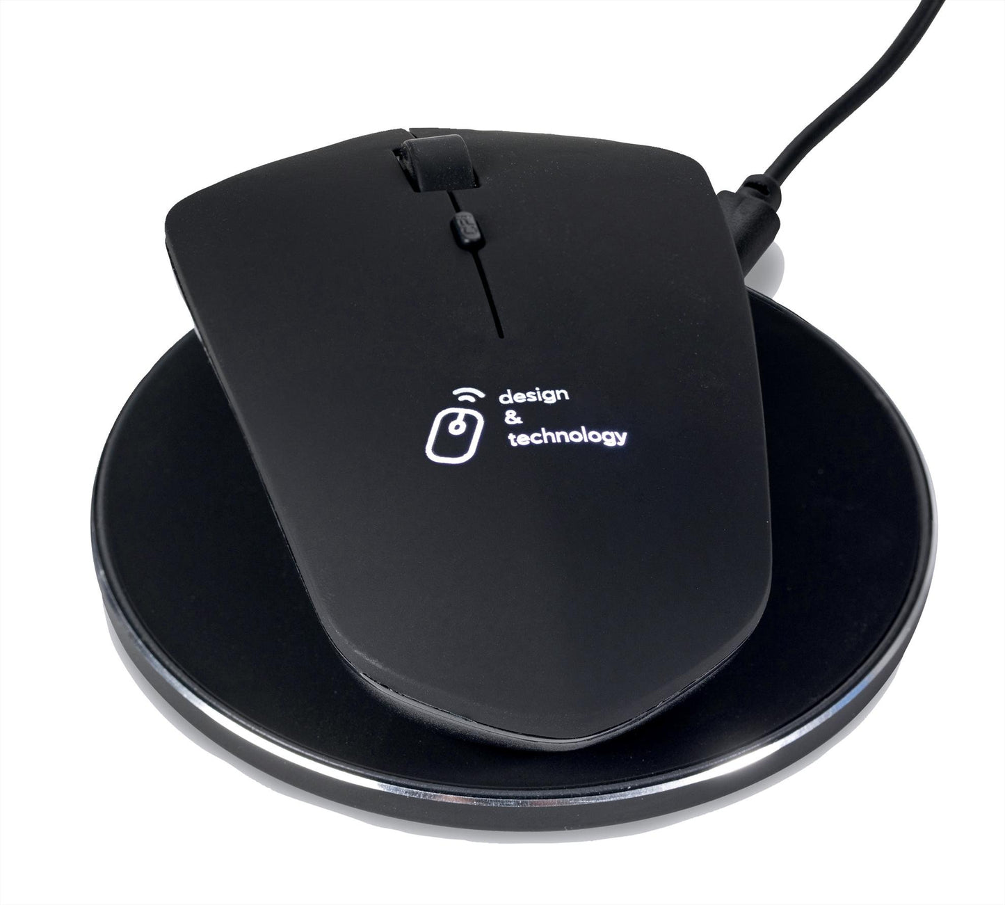 SCX Innovative Design Wireless Charging Mouse  Wireless Charger-32496