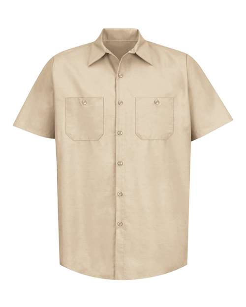 Men's Tall Industrial Short Sleeve Work Shirt
