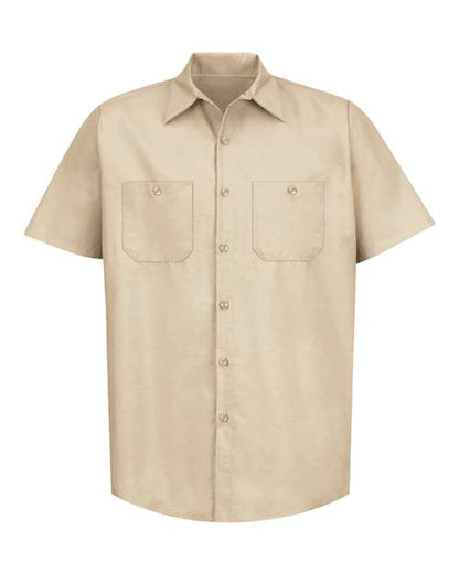 Men's Tall Industrial Short Sleeve Work Shirt