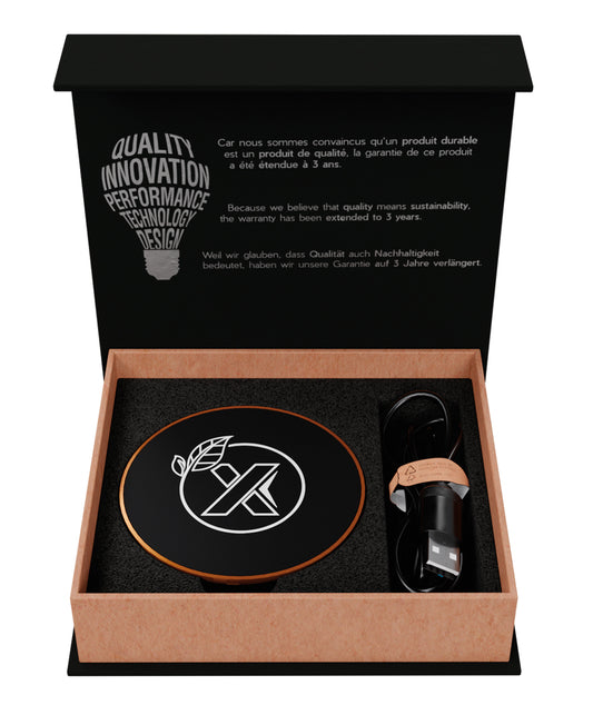 SCX Innovative Design Maple Wood 10W Wireless Charger-32486