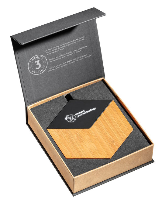 SCX Innovative Design Bamboo 10W Hexa Wireless Charger-32493