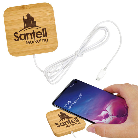 Good Value Bamboo MagnetHold 15W Wireless Charger-32458