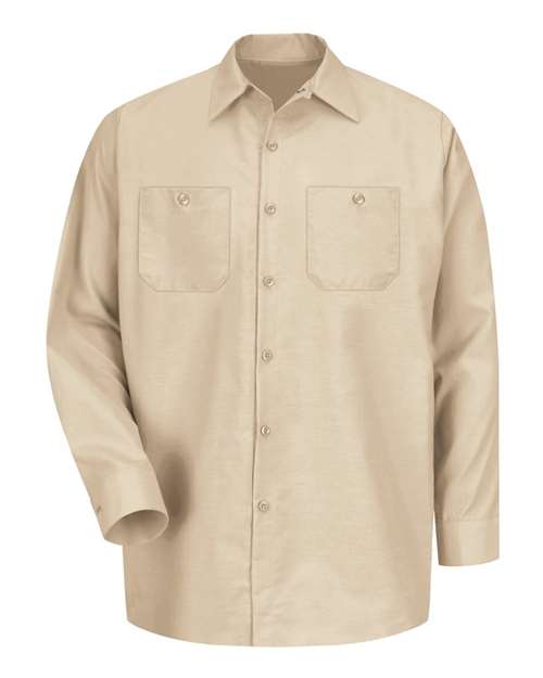 Men's Tall Industrial Long Sleeve Work Shirt