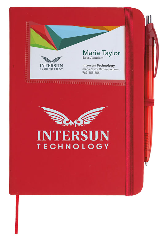Good Value Value Card Pocket Notebook with Element Slim Pen-16226