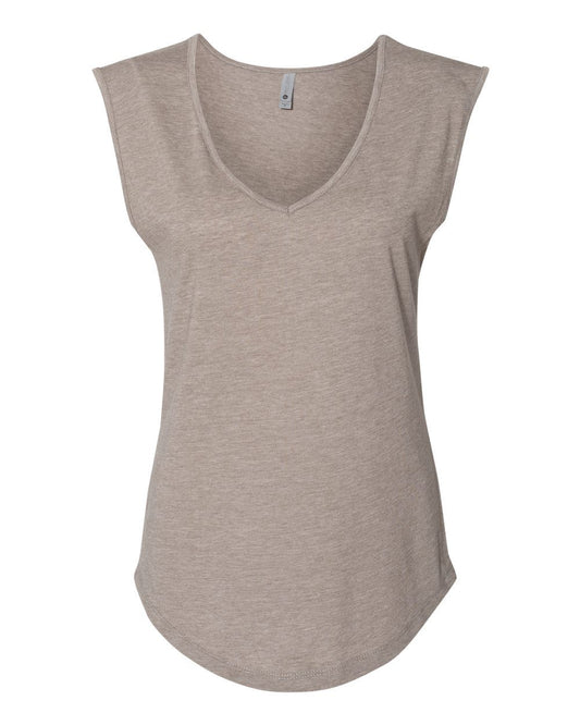 Next Level Women's Festival Sleeveless Deep V-Neck T-Shirt - 5040