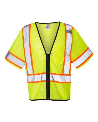 Unisex Class 3 Mesh Zippered Vest