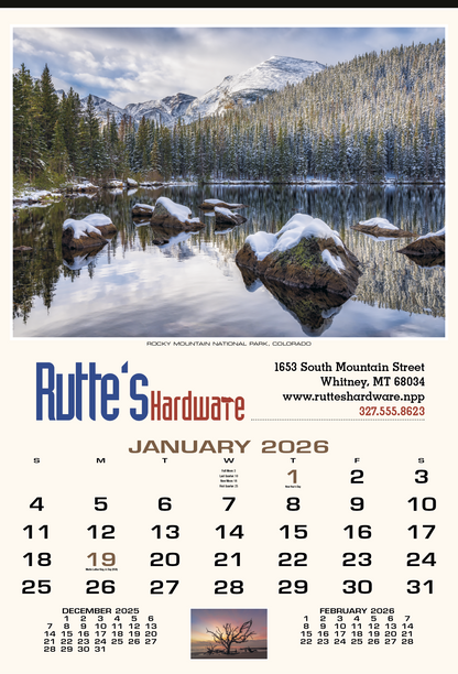 HotLine Products Scenic America Executive Calendar-633