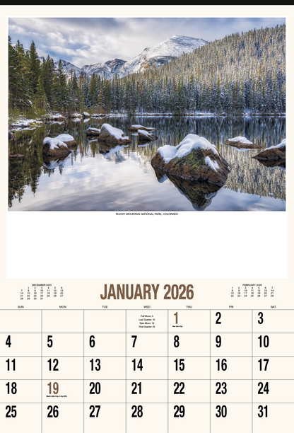 HotLine Products Scenic America ExecutiveWhite Ad Calendar-636