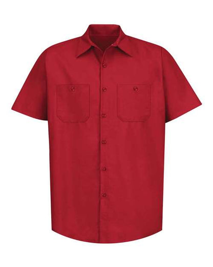 Men's Tall Industrial Short Sleeve Work Shirt