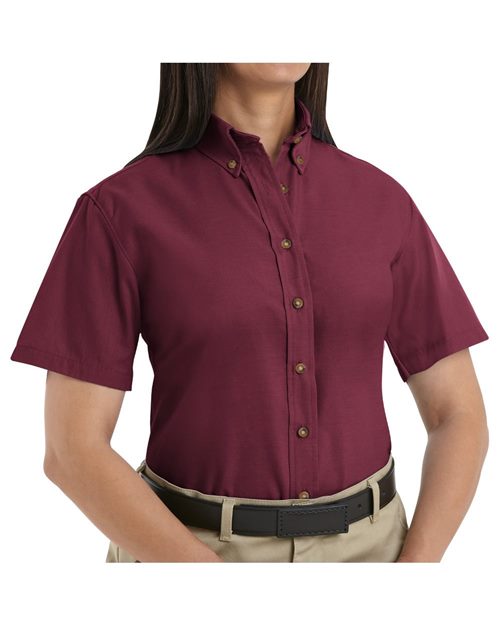 Women's Extended Sizes Poplin Dress Shirt