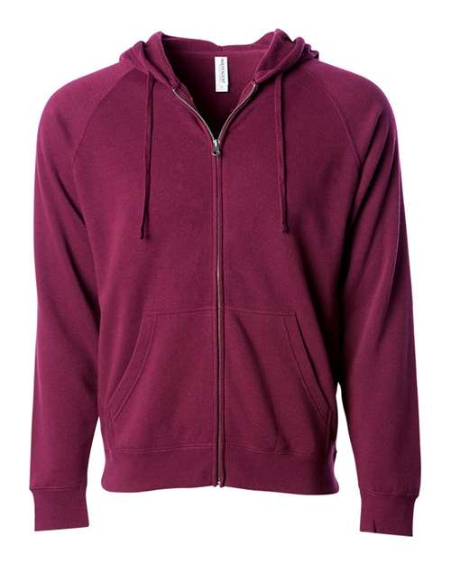 Unisex Special Blend Raglan Full-Zip Hooded Sweatshirt