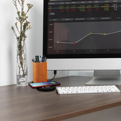 SCX Innovative Design Desk Organizer with 10W Charging Base-32510