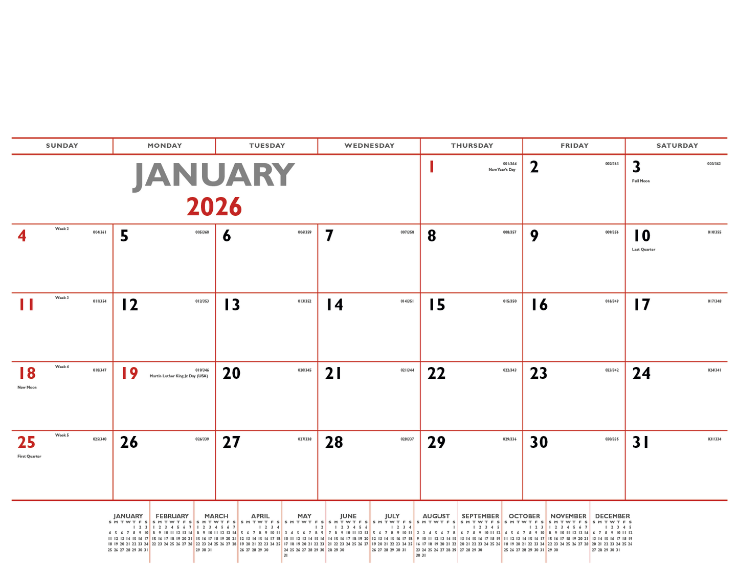 Triumph Calendars Red  Black Desk Pad-6500