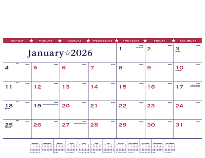 Triumph Calendars Patriotic Desk Pad-6502