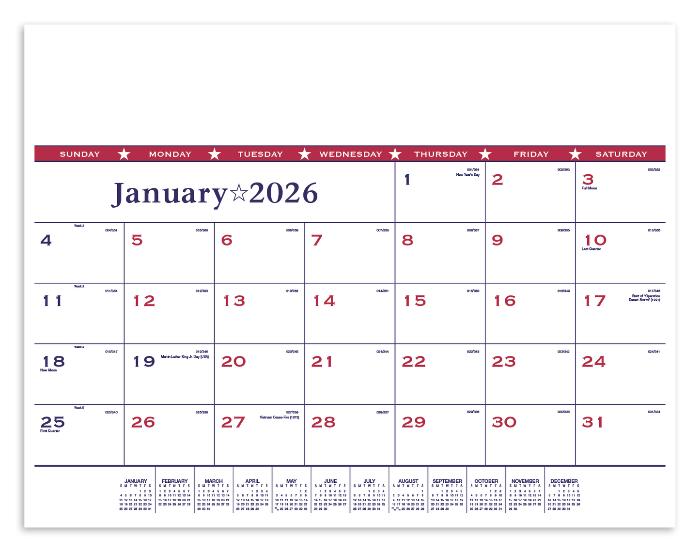 Triumph Calendars Patriotic Desk Pad-6502