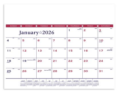 Triumph Calendars Patriotic Desk Pad-6502