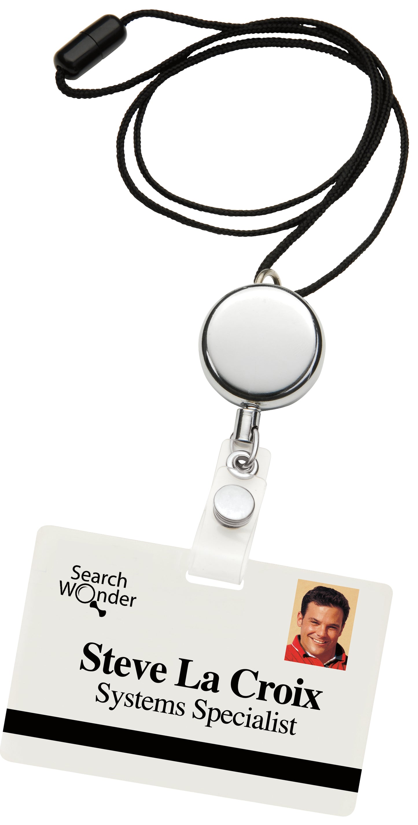 Dual Function Metal Badge Holder-65056