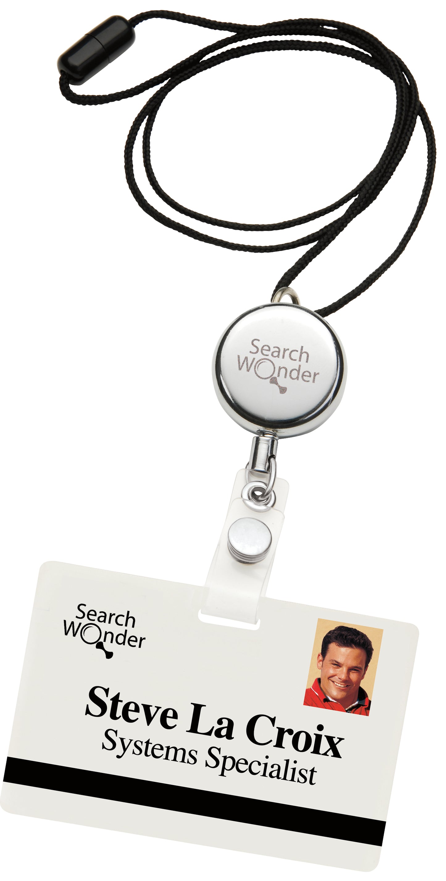Dual Function Metal Badge Holder-65056