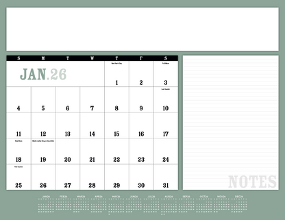 Triumph Calendars Notes Desk Pad-6515