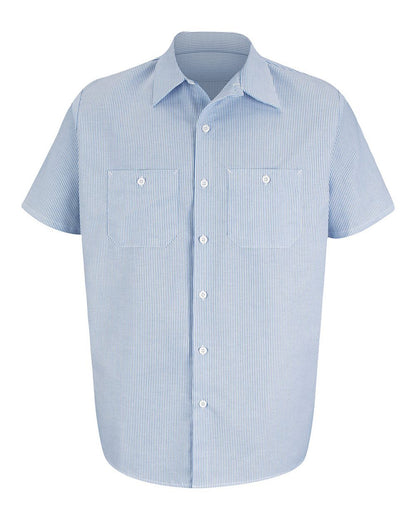 Red Kap Industrial Stripe Work Shirt - Tall Sizes - SL20T