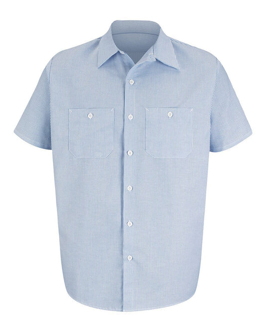 Red Kap Industrial Stripe Work Shirt - Tall Sizes - SL20T