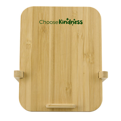 Bamboo 10W Wireless Charger with Phone Holder-CTEK064
