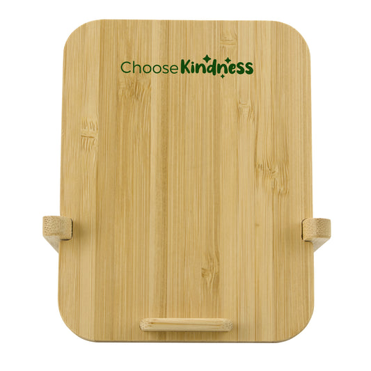 Bamboo 10W Wireless Charger with Phone Holder-CTEK064