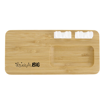 Bamboo 10W Wireless Charging Pad with Cable Organizer-CTEK065