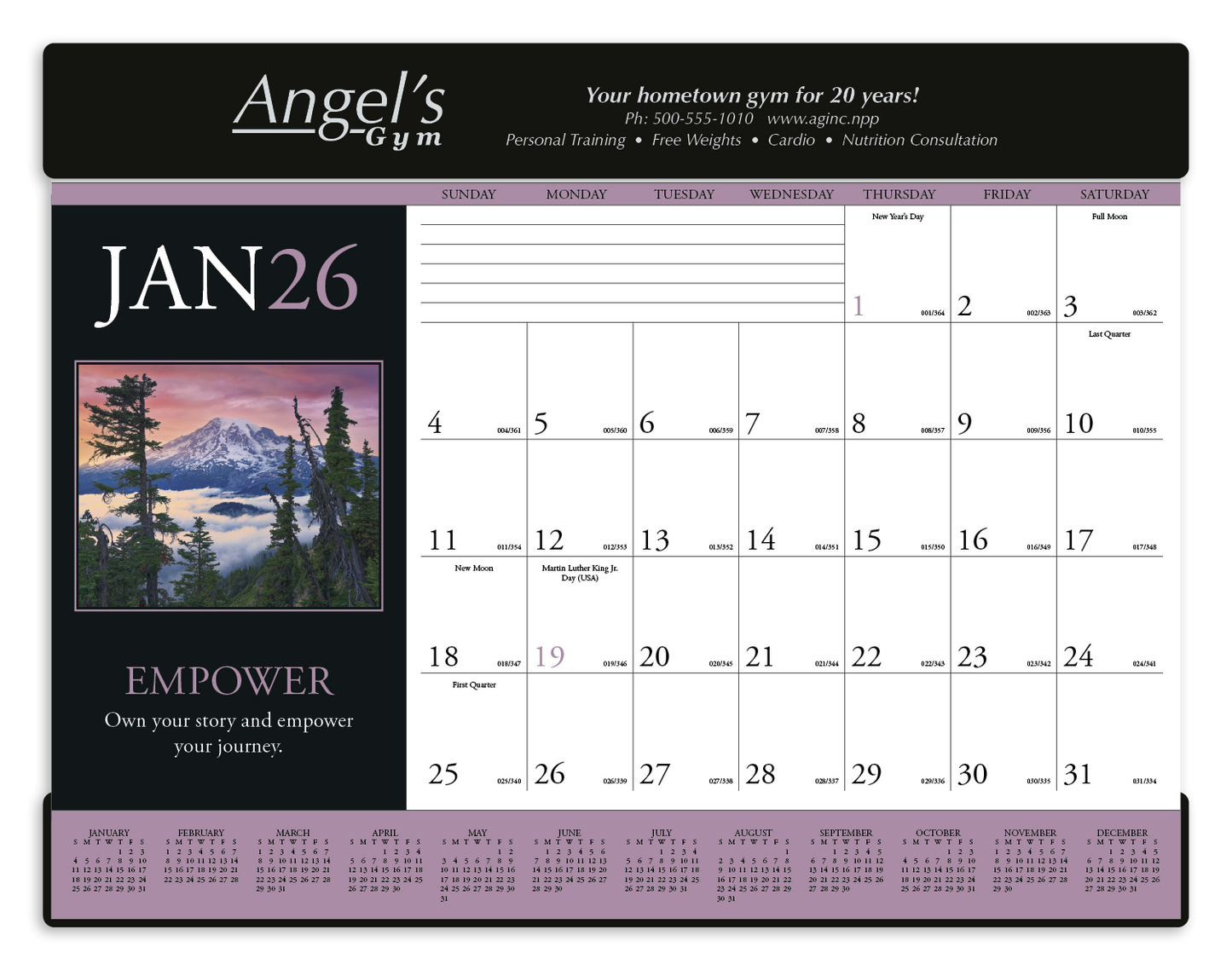 Triumph Calendars Motivations Desk Pad-6552