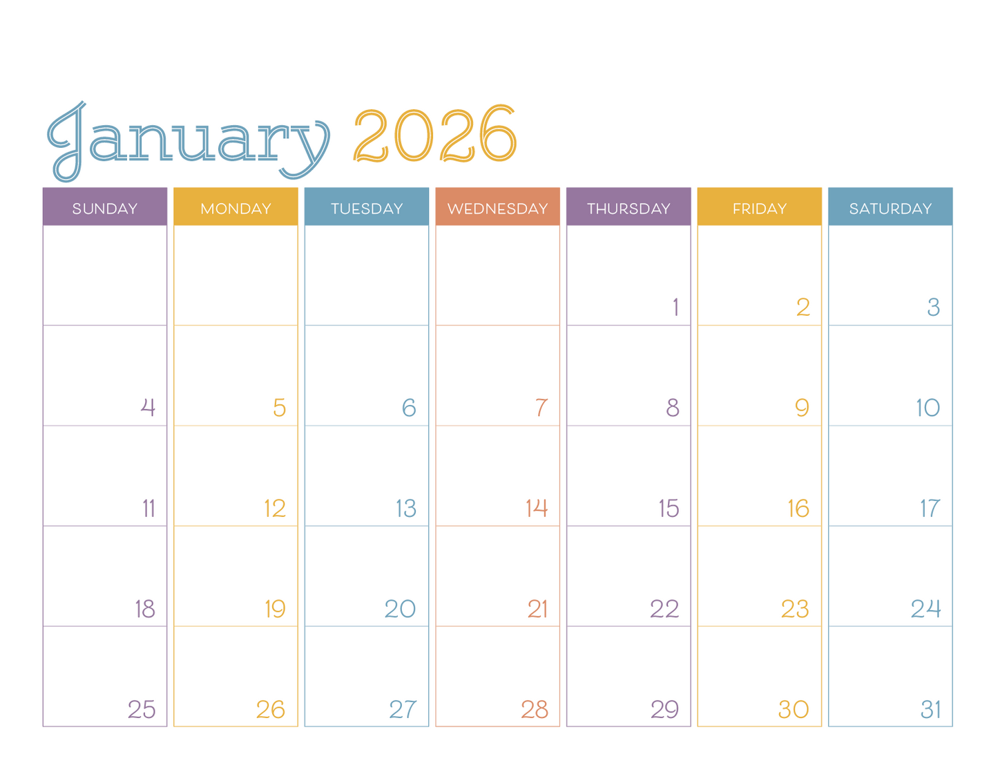 Triumph Calendars Small Monthly Desk Pad  Colors-6556