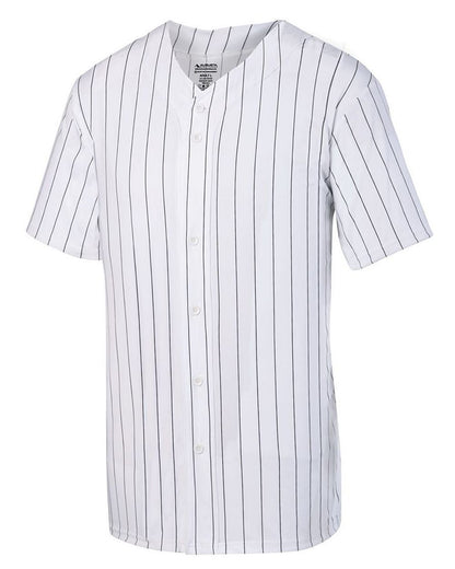 Augusta Sportswear Pinstripe Full Button Baseball Jersey - 1685