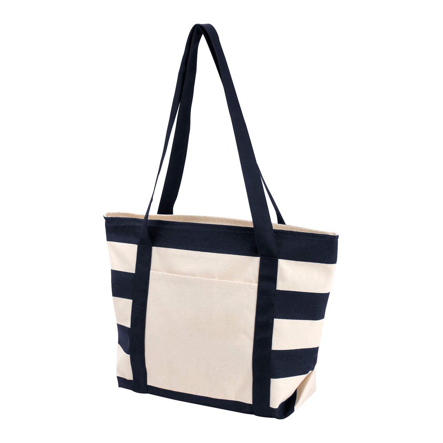 Striped Accent Boat Bag-A278