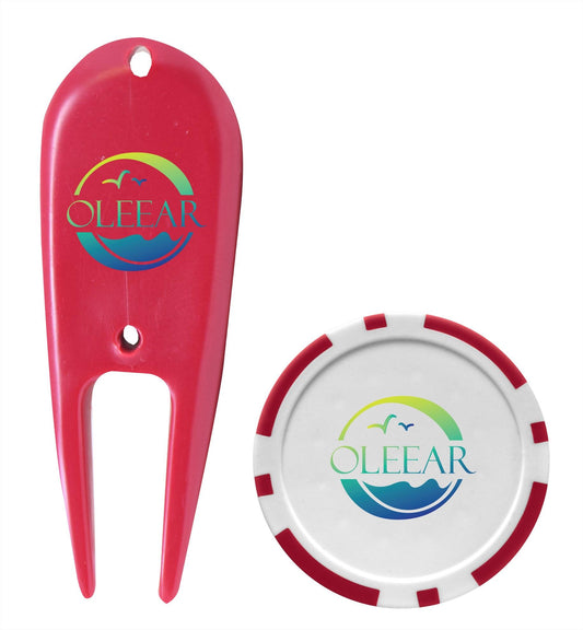 Classic 2Ball Par Pack with Tees Tool  Poker Chip-62580
