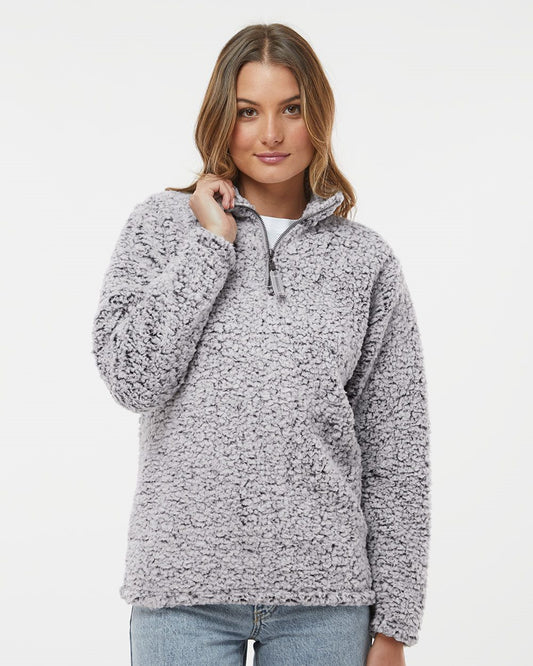 J. America Women’s Epic Sherpa Quarter-Zip Pullover - 8451