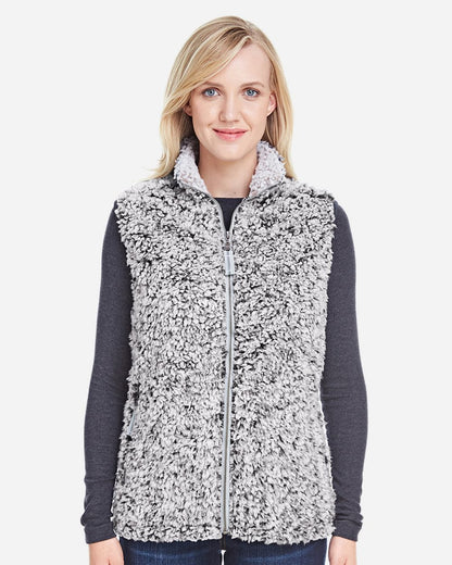 J. America Women’s Epic Sherpa Full-Zip Vest - 8456