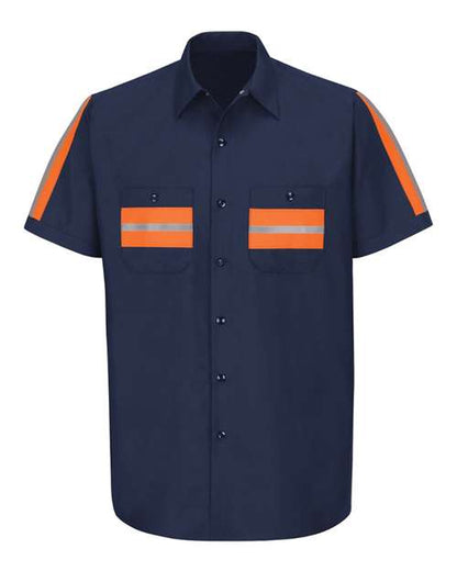 Men's Enhanced Visibility Industrial Work Shirt