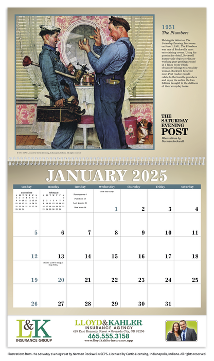 Triumph Calendars The Saturday Evening Post Illustrations by Norman Rockwell Calendar-1101