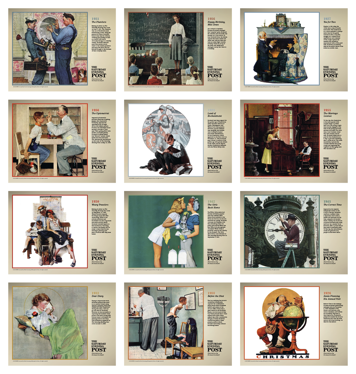 Triumph Calendars The Saturday Evening Post Illustrations by Norman Rockwell Calendar-1101
