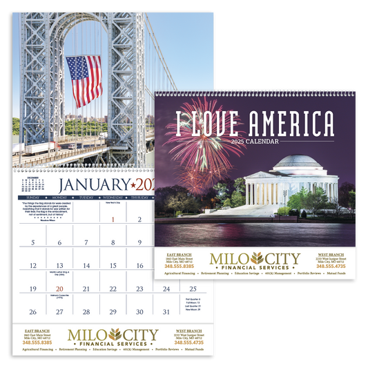 Triumph Calendars I Love America Calendar-1452