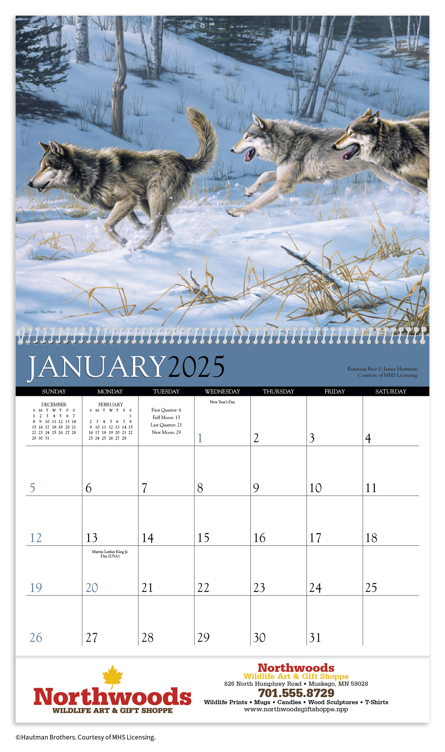 Triumph Calendars Wildlife Art by the Hautman Brothers Calendar-1811